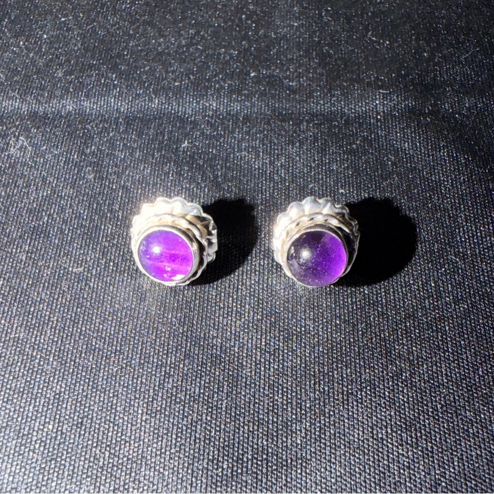 Sterling Silver Amethyst Earrings